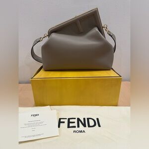 Fendi First medium Taupe Women's Bag